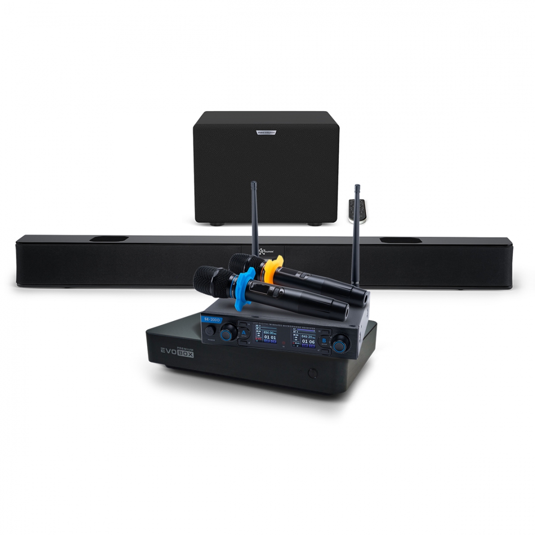 Hi-End караоке-система EVOBOX Premium + EvoSoundBar (саундбар с караоке) в Нижневартовске