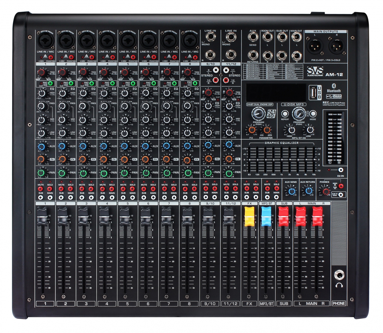 SVS Audiotechnik mixers AM-12 Микшерный пульт аналоговый, 12-канальный в Нижневартовске