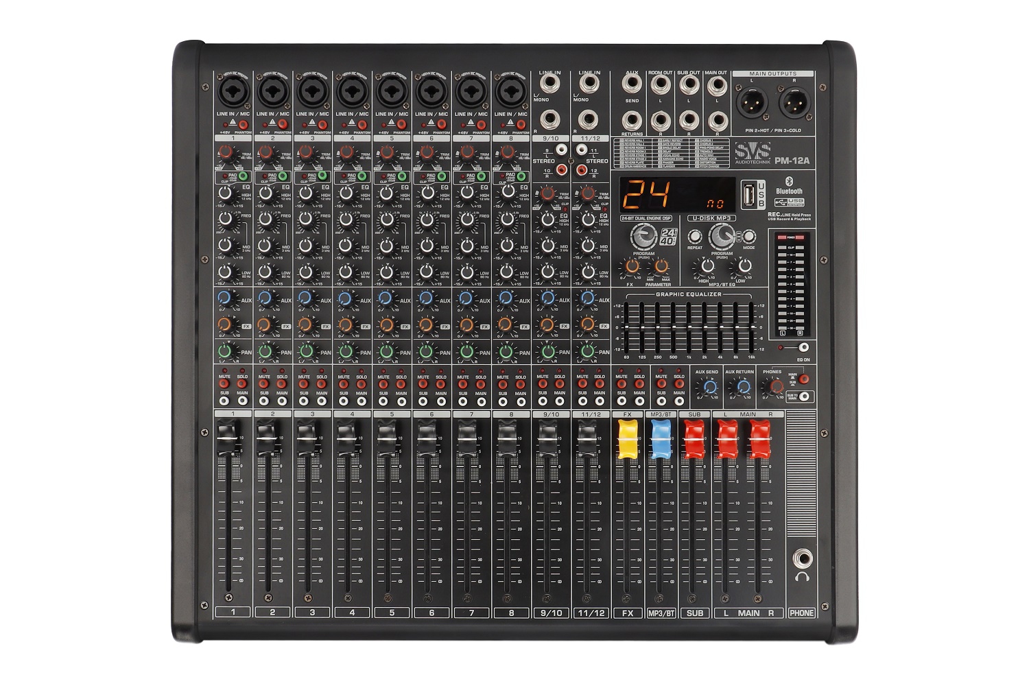 SVS Audiotechnik mixers PM-12A Активный аналоговый микшерный пульт, 12-канальный в Нижневартовске